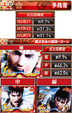 6.8.1 予兆音&慶次気合予告画像