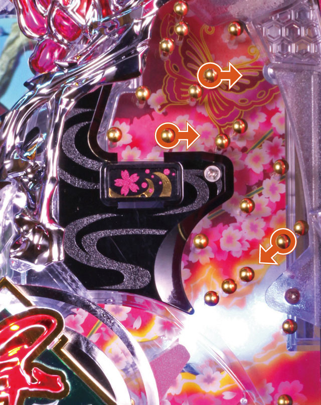 3.3.1 スルー&右アタッカー周辺[釘読み]画像