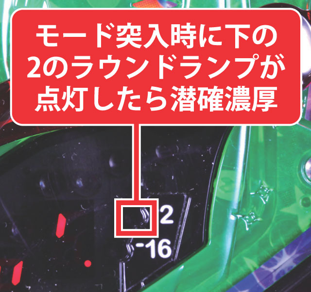2.1.1 アゲナイトモード(モード移行時)・潜確判別画像