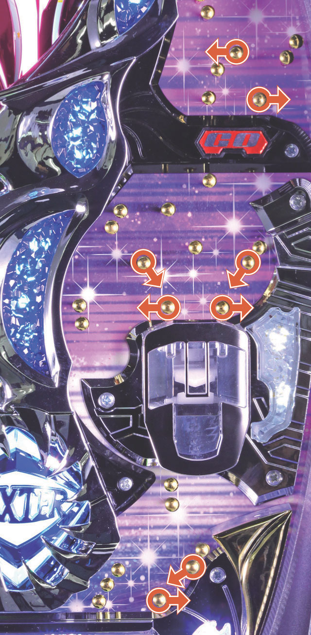 3.3.1 スルー&電チュー&アタッカー周辺[釘読み]画像