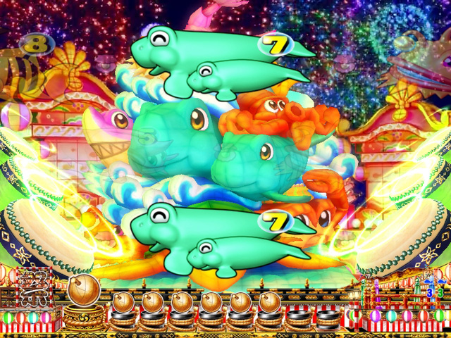 9.7.1 図柄神輿リーチ【お祭りモード】画像