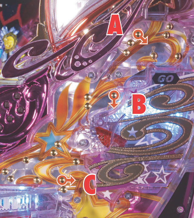 2.1.1 GOポケット&電チュー&アタッカー周辺[釘読み]画像