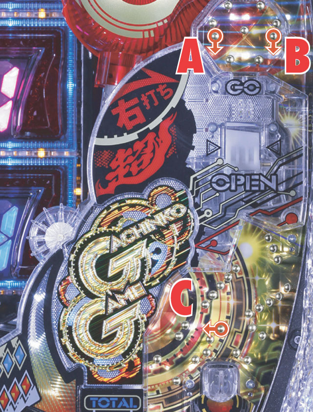 2.1.1 スルー&電チュー&オマケポケット周辺[釘読み]画像