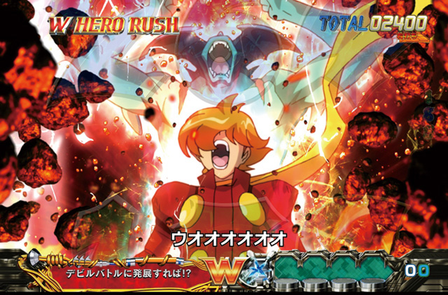 7.2.1 連続覚醒演出[W-HERO RUSH]画像