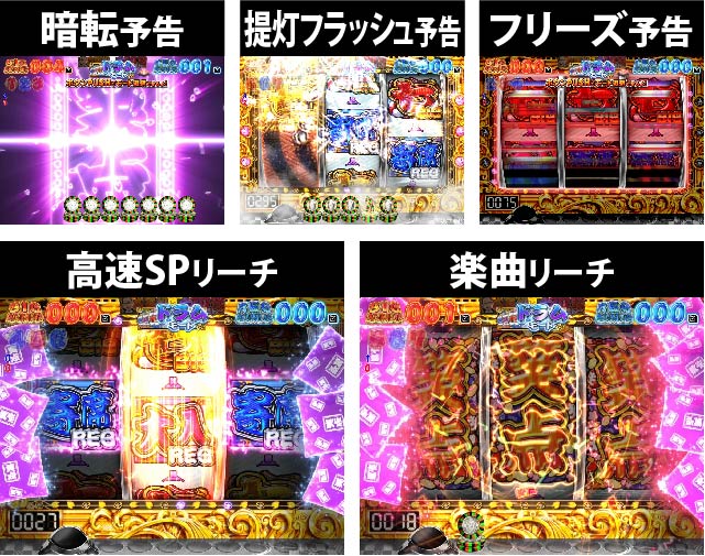 3.2.1 ドラムモード・主要演出信頼度画像