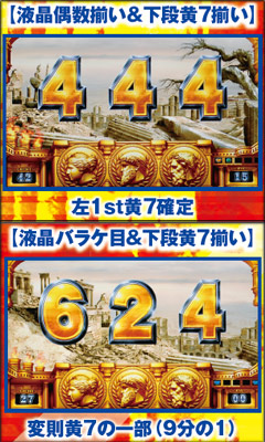 9.1.1 左1st黄7と変則黄7の見分け方