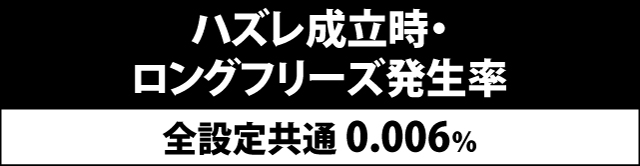 5.1.1 ハズレ成立時・ロングフリーズ当選率